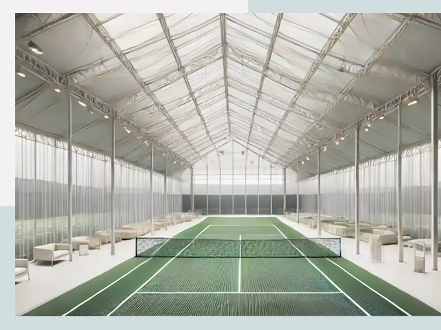 Строительство теннисных кортов в Отрадном