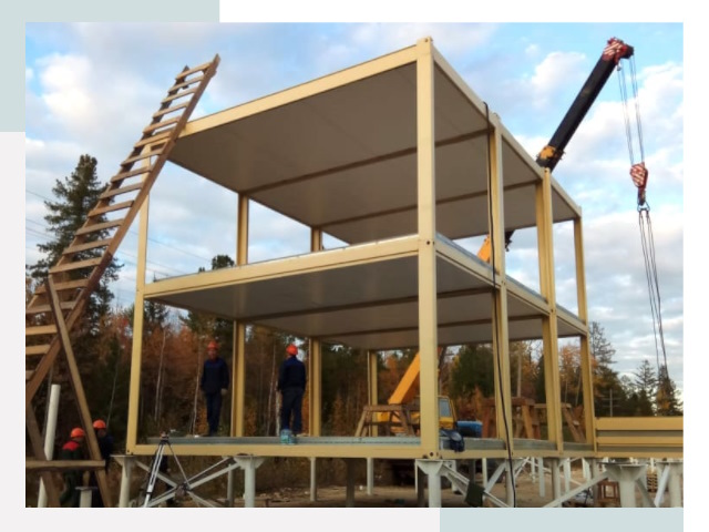 Строительство модульных здания Отрадный