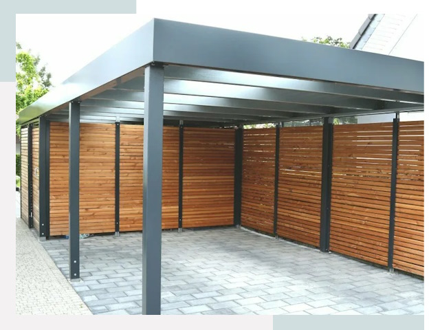 Навесы для парковки в Отрадном