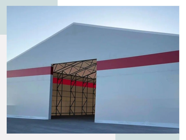 Быстровозводимые ангары в Отрадном