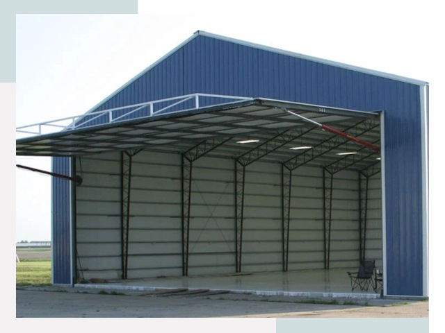 Прямо стенные ангары в Отрадном