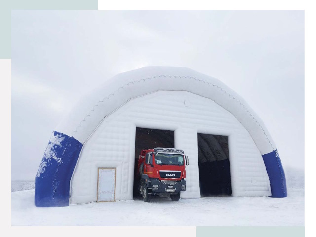 Мобильные ангары в Отрадном