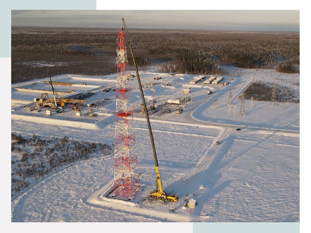 Мачты связи в Отрадном