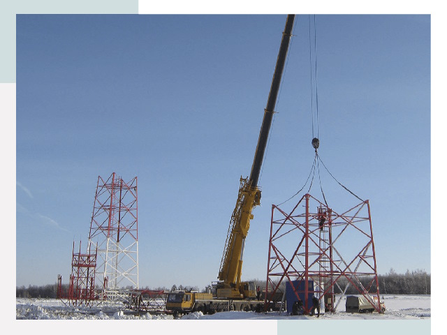 Монтаж вышек связи в Отрадном