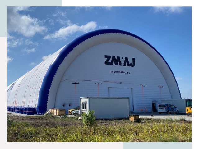 Брендирование ангаров в Отрадном