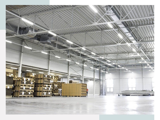 Освещение ангаров в Отрадном