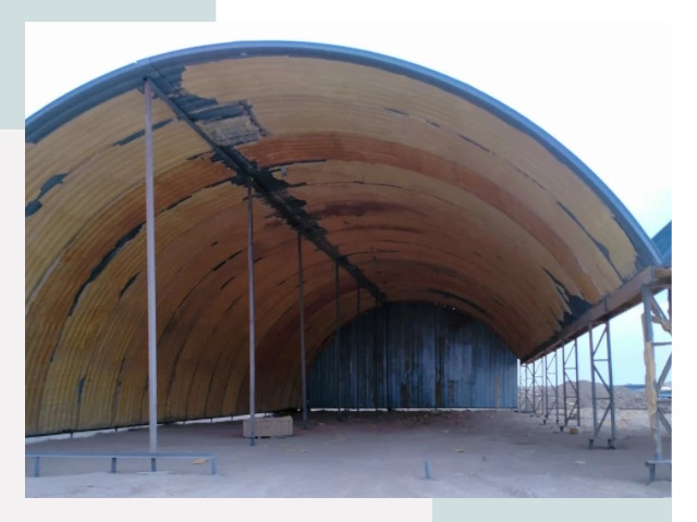 Реконструкция ангаров в Отрадном