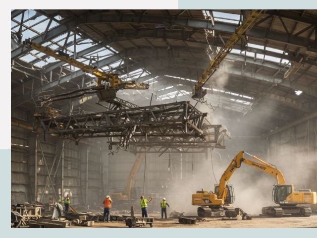 Демонтаж ангаров в Отрадном от 652 руб. за м²