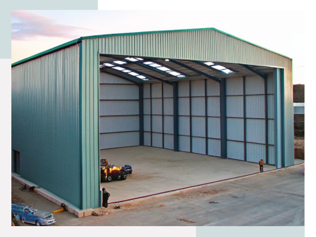 Строительство ангаров в Отрадном